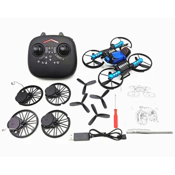 

H6 2-in-1 Camera Drone and Remote Control Car Motorcycle Multi-functional Folding Quadcopter Helicopter Dron and RC Car Toys