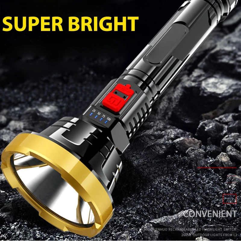 100000LM P700 Powerful LED Tactical Flashlight Long Range 1000m - Image 4