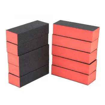 

10Pcs Black Nail Art Buffer Block Sanding Polishing Sponge Nail Files Fingernail Toe Buffing Grinding Manicure Tools