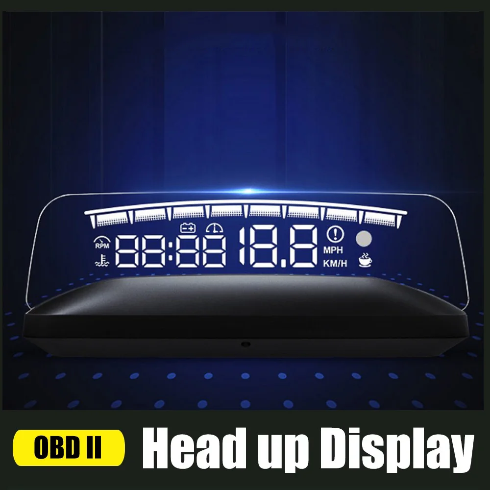 クリアランス売れ筋 車のヘッドアップディスプレイ フロントガラスミラー セキュリティアラーム 水温 Rpm 電圧 速度ゲージ Obdii Eobd オンラインストア超安い Antra Com