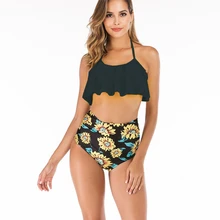 Plus Size Bikinis Sexy Women Swimsuit Summer High Waist Bikinis Floral Bathing Suits Female Swimming Suit Ruffles Bikini Set XXL Plus Size Bikinis Sexy Women Swimsuit Summer High Waist Bikinis Floral Bathing Suits Female Swimming Suit Ruffles Bikini Set XXL