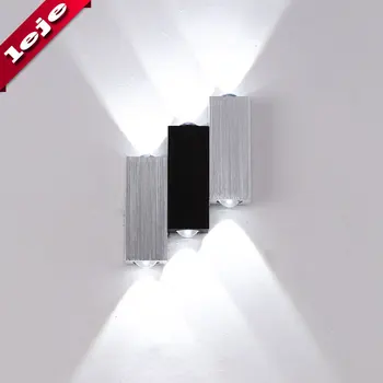 

Decorative Up Down Metal Wire-drawing6W Bedside Background walls Corridors Aisles Bedroom LED WALL lamps AC110V 220V
