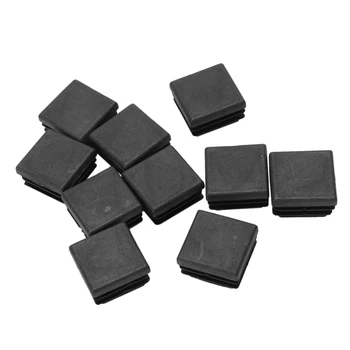 

Plastic Square Blanking End Caps Tubing Tube Inserts 25mmx25mm 10 Pcs
