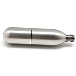 Cartouche de Co2 Rechargeable avec filetage, 16G, pour Soda/bière/jus, gonfleur de Co2, réutilisable 