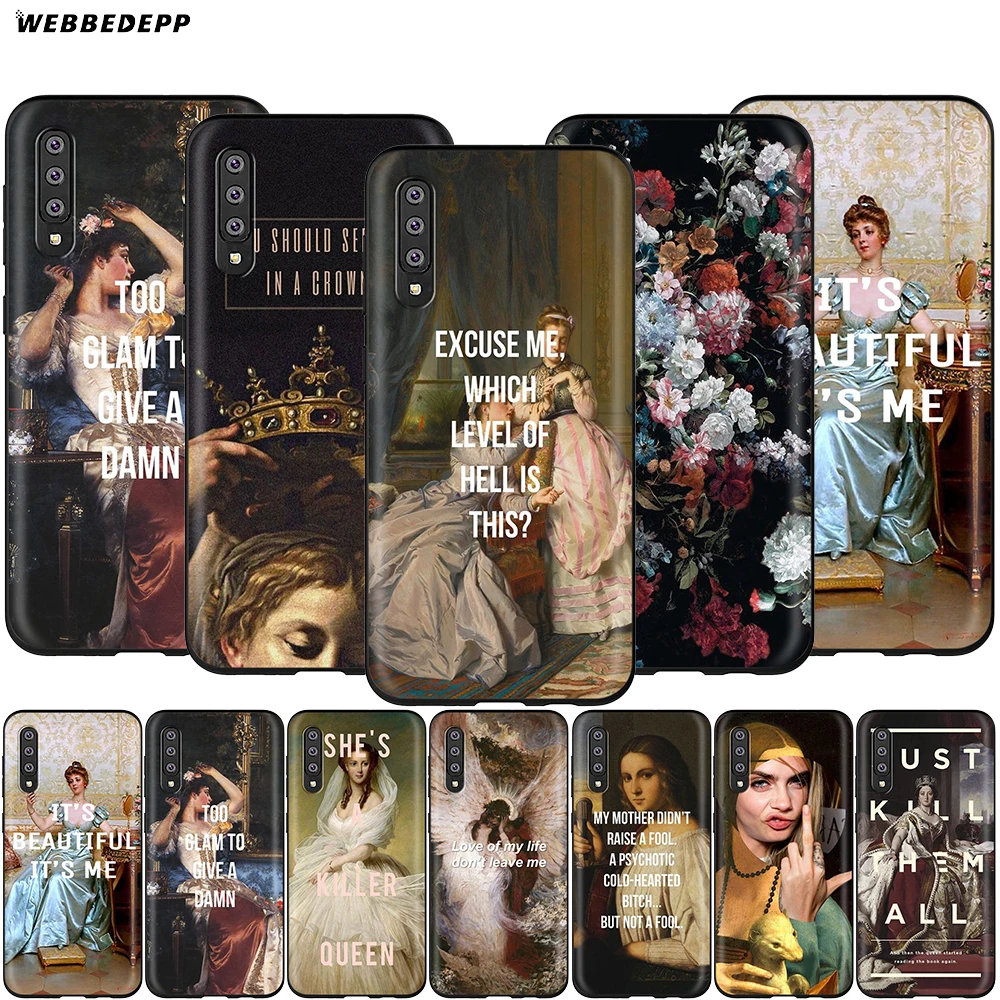 Webbedepp художественный английский чехол с картиной маслом для Samsung Galaxy A2 J4 J6 J7 Duo J8 Core