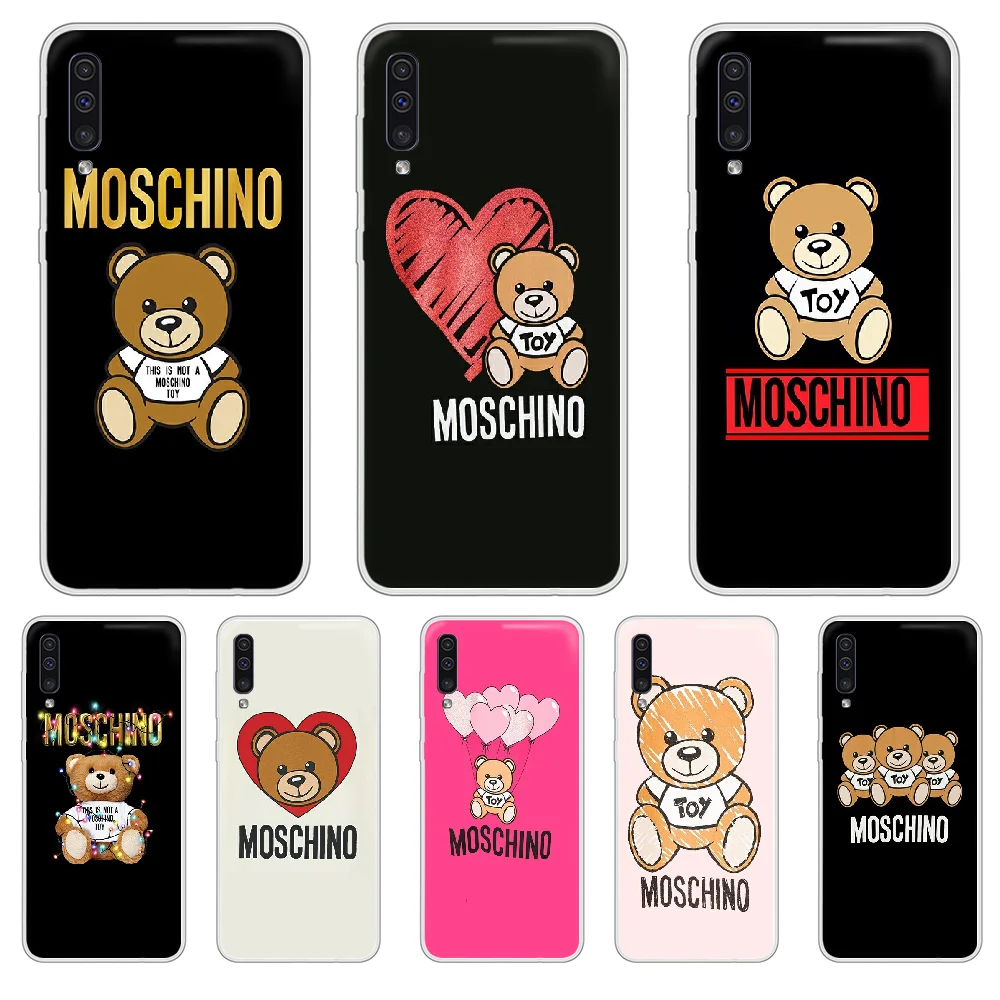 

luxury brand Moschino Phone Case cover For XIAOMI Redmi Note 3 4 5 6 7 8 9 9s Pro max 8T 4X transparent cell cover painting