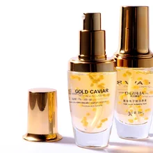 Золото на основе икры увлажняющий и укрепляющий кожу гладкие тонкие линии против старения лица Сыворотка