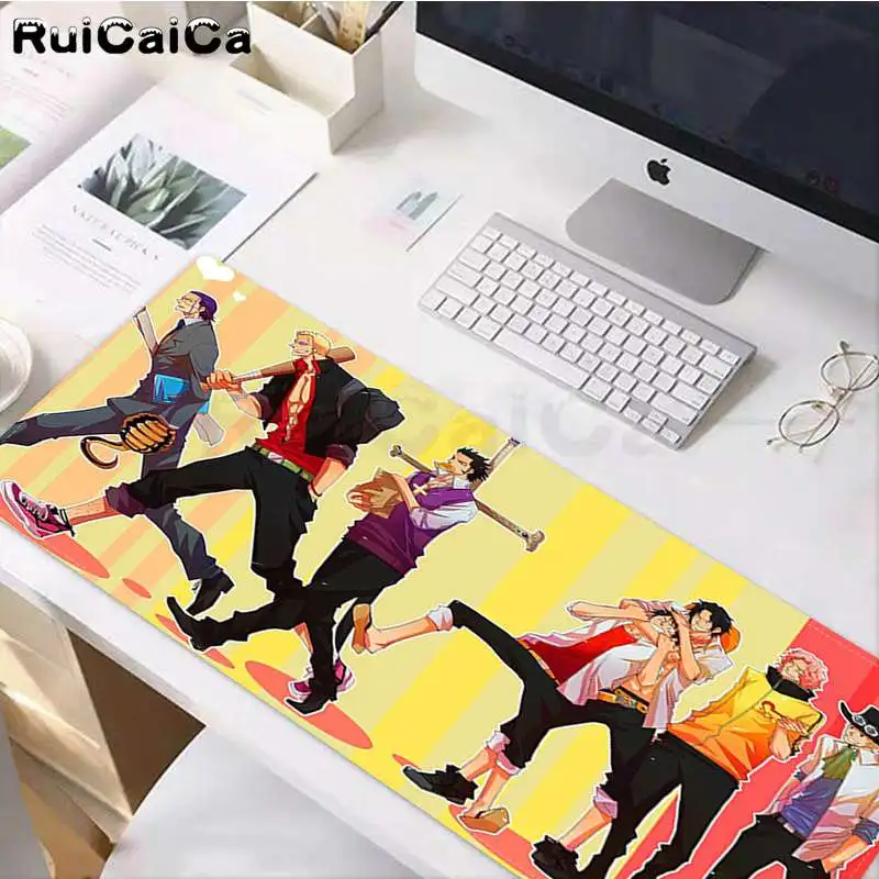 RuiCaiCa Забавный однокомпонентный Donquixote Douflamingo офисные мыши геймерский мягкий коврик для мыши резиновый ПК компьютерный игровой коврик для мыши - Цвет: Lock Edge 30x80cm
