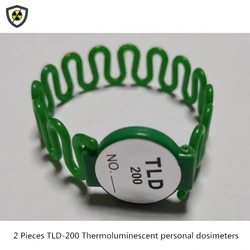 2 pieces TLD-200 thermoluminescent Hand ring type dosimeters Interventional surgery use radioactive radiation monitoring card