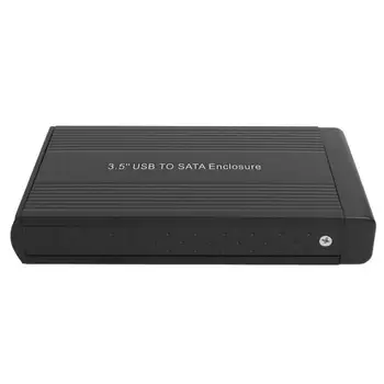 

Durable Hard Disk Case Wear-resistant 3.5 inch External Hard Disk Case USB3.0 to USB3.0 Type-B Adapter HDD Enclosure