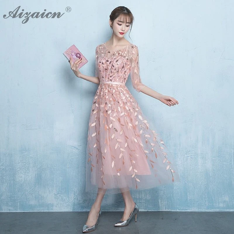 

Summer Pink Sexy Lace Cheongsam Long Dresses Qi Pao Women Traditional Chinese Evening Dress Qipao Promotion Bridesmaid Gown