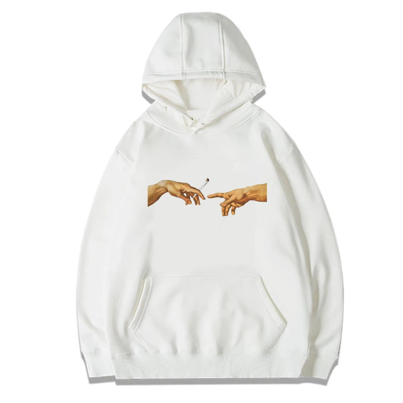 

Michelangelo Cappella Sistina mens hoodies Women long sleeve Funny Print Hip Hop hooded hoodie Streetwear Casual hoody for unise