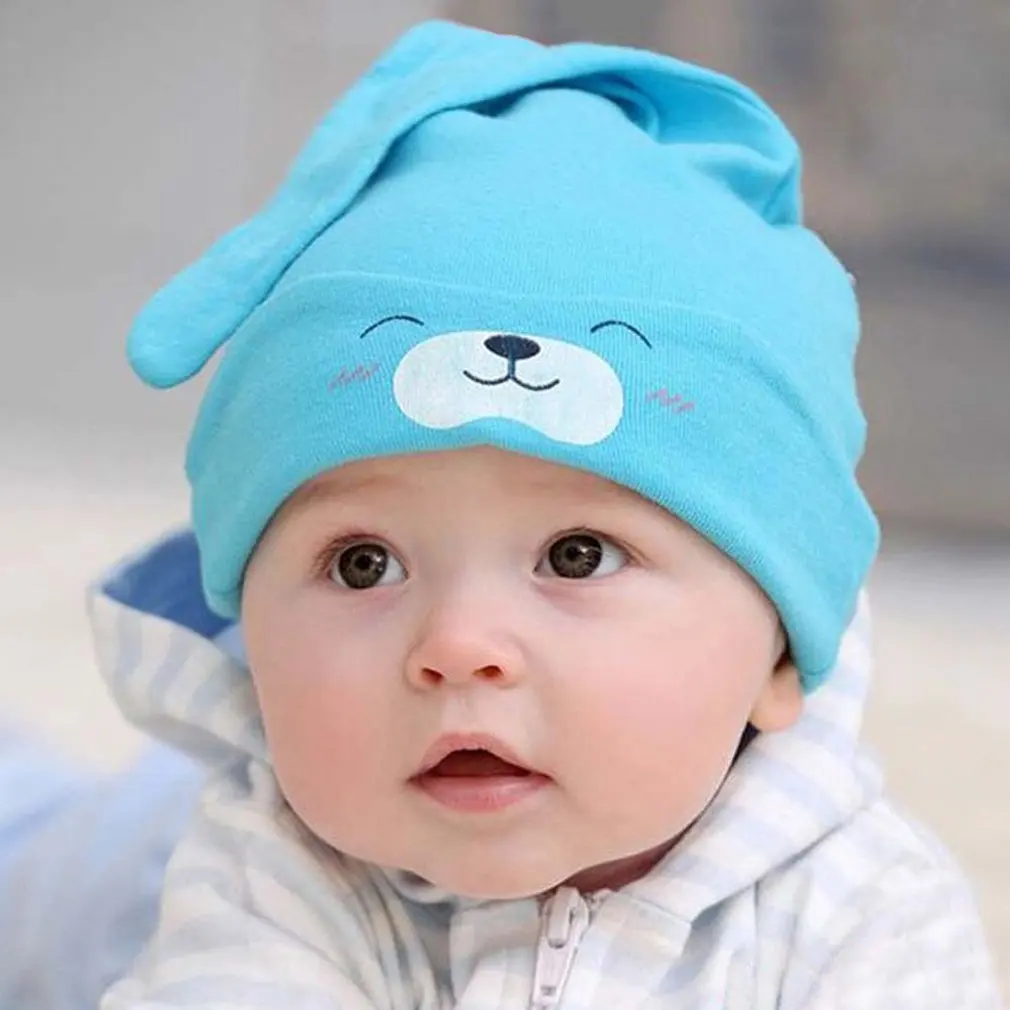 Smile Cute Sleeping Cotton Chapeau Knitted Hats Comfortable ...