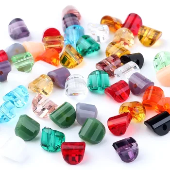 

95pcs/lot China Jewelry Beading Crystal Flat Beads 8mm Top quality Glass Loose Bead For Jewelry Making Bracelet DIY