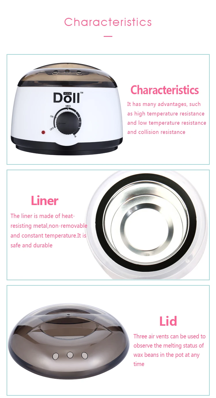 Doll Wax 500cc CE RoHS Certificated Hot Wax Warmer Wax Heater