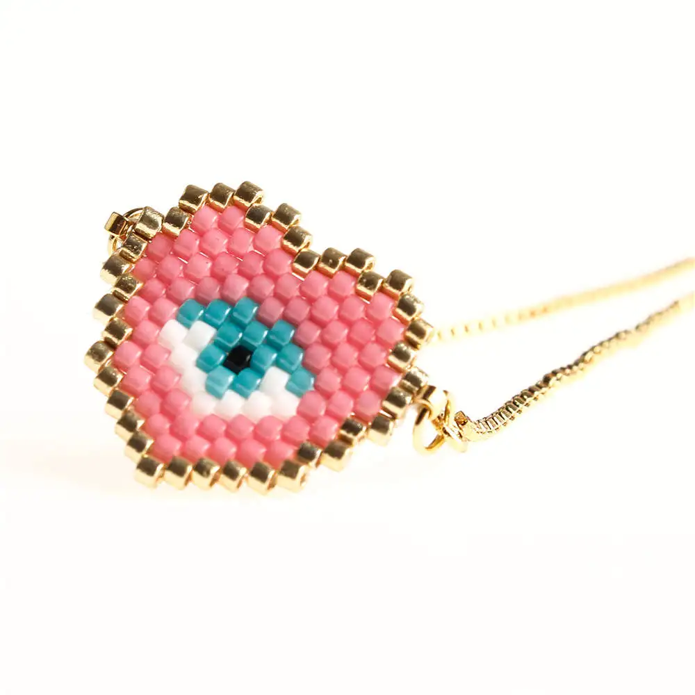 Go2boho MIYUKI сглаза браслет Сердце Браслеты для женщин Браслеты Mujer нарукавная повязка летние ювелирные изделия нержавеющая сталь цепь ручной работы