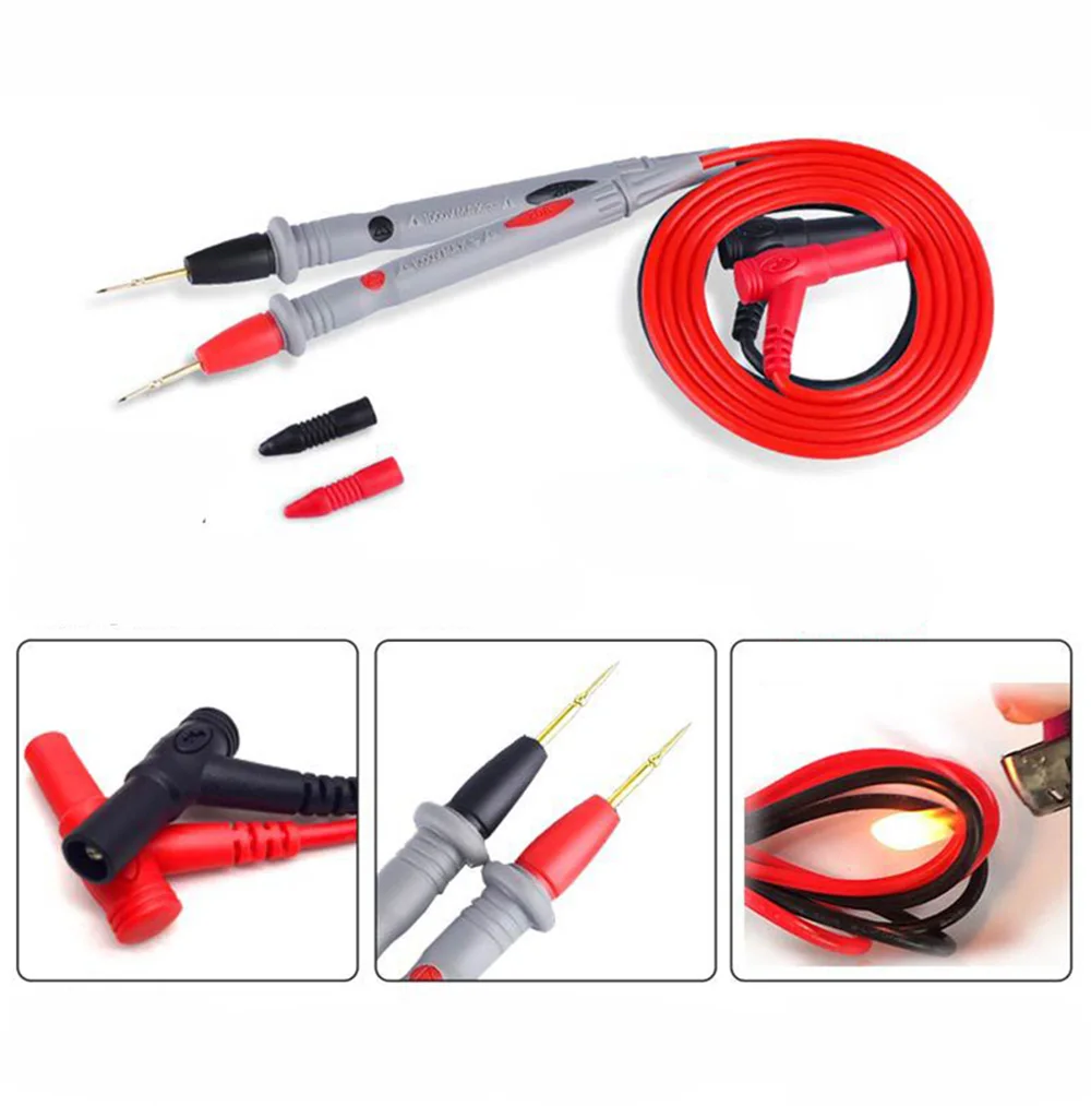 LCD Digital Multimeter AC DC 750V 1000V Digital Mini Multimeter probe For Voltmeter Ammeter Ohm Tester Meter