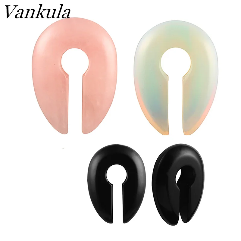 

Vankula 2PCS New Arrival Ear Plug Tunnels U - shaped Body Jewelry Piercing Fashion Ear Gauges Expender 6mm 8mm 10mm