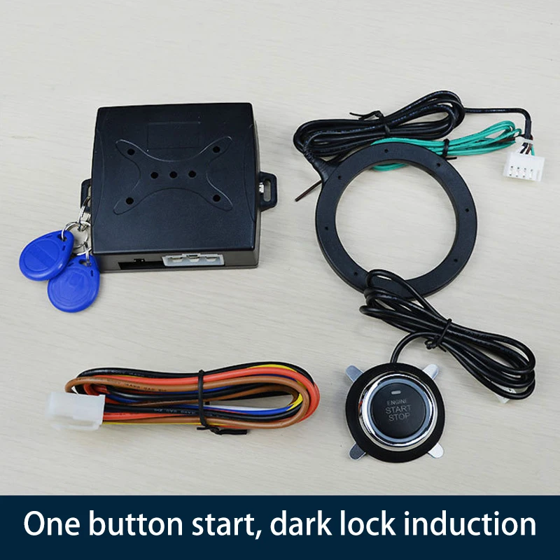 

car alarm system car alarm system button start stop Car engine push start button Keyless entry start stop anti-theft system