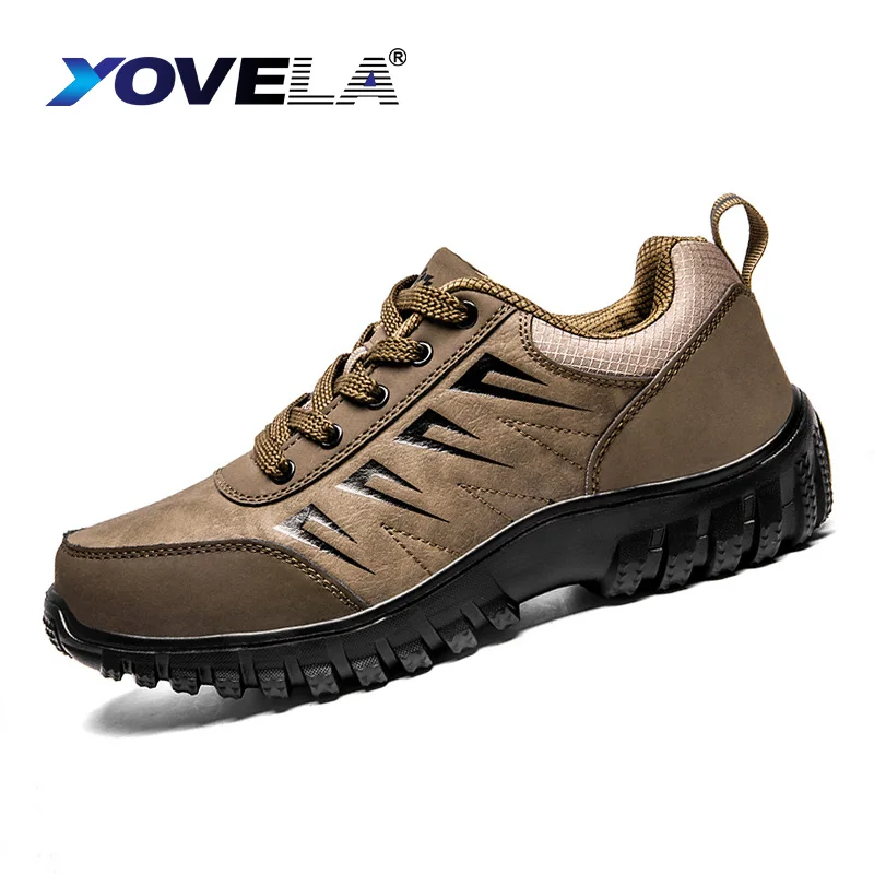 

Brand Men Casual Shoes Anti-skidding Comfort Men Shoes Popular High Quality Waterproof Leather Sneakers Outdoor Hiking man Shoes