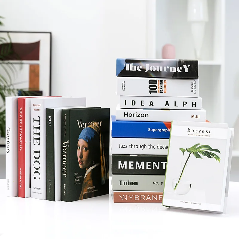 Прямая с фабрики поддельные книги имитация книги украшения современные простые английские украшения реквизит книга домашняя модель украшения комнаты