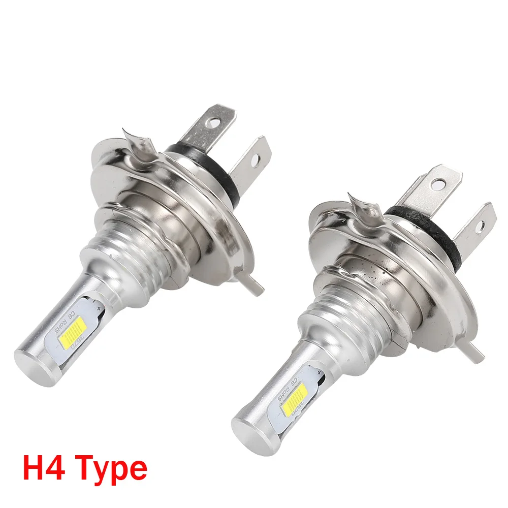 2Pcs 4300K 8000K H4 H7 H11 H15 LED Headlight High Beam Day Time Running Light Head Front Lamp for Audi For Mercedes For Golf led car lights led lights led headlights led car headlights car headlamps