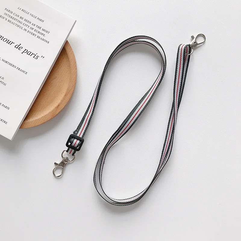 Ремешок на шею для ключей, двойная Пряжка, плетеная веревка для камеры, мобильный телефон, веревка, сумка, талреп, сертификат, значок, длинный веревочный слинг - Цвет: 720