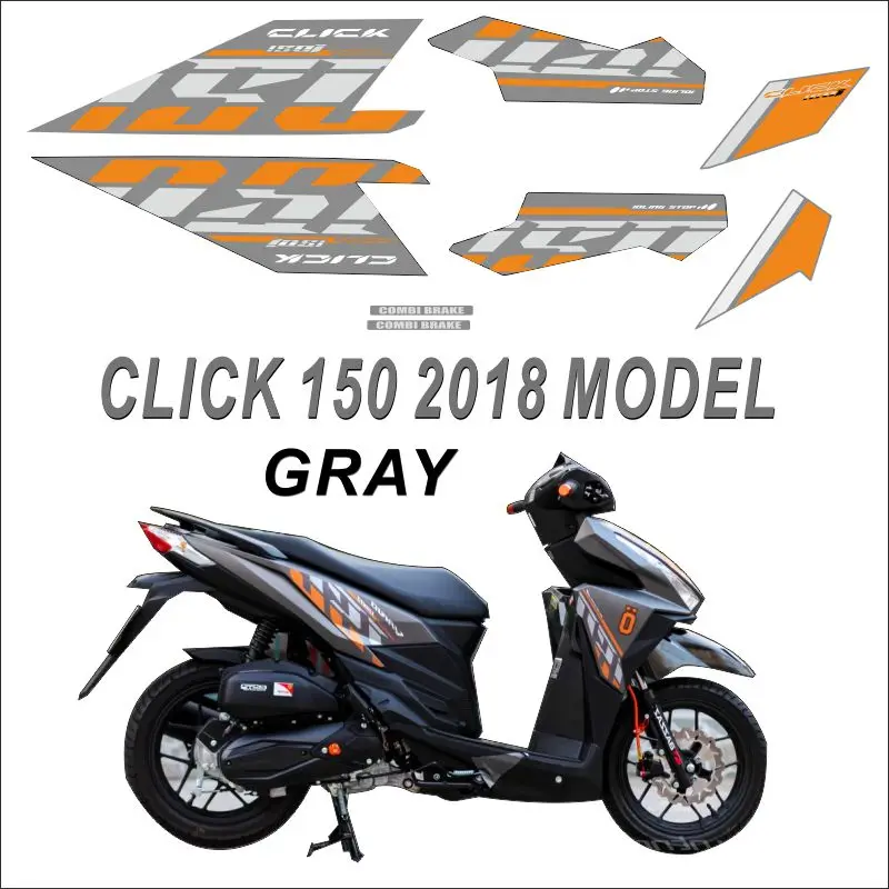 Полный набор модификации мотоцикла наклейки для Honda Click 150 модель высокое качество KK материал