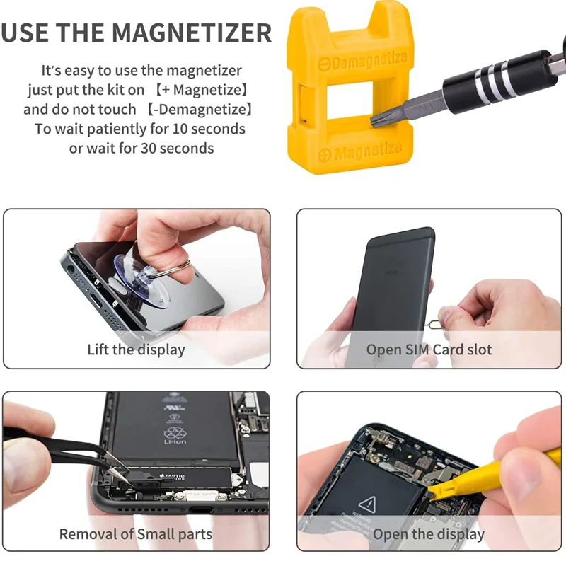 Computer Repair Kit,122 in 1 Magnetic Laptop Screwdriver Kit, Precision Screwdriver Set, Small Impact Screw Driver Set with Case