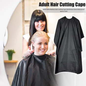 

Adult Salon Barbers Hair Cutting Cape Hairdresser Gown Waterproof Apron Cloth Hairstyle Salon DIY Hair Styling Tool