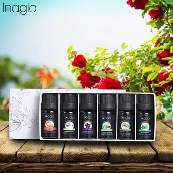 

Inagla 6pcs/set Essential Oils For Aromatherapy Diffusers Massage Fragrances Oil Aroma Oils Rosemary Sandalwood Essential Oils