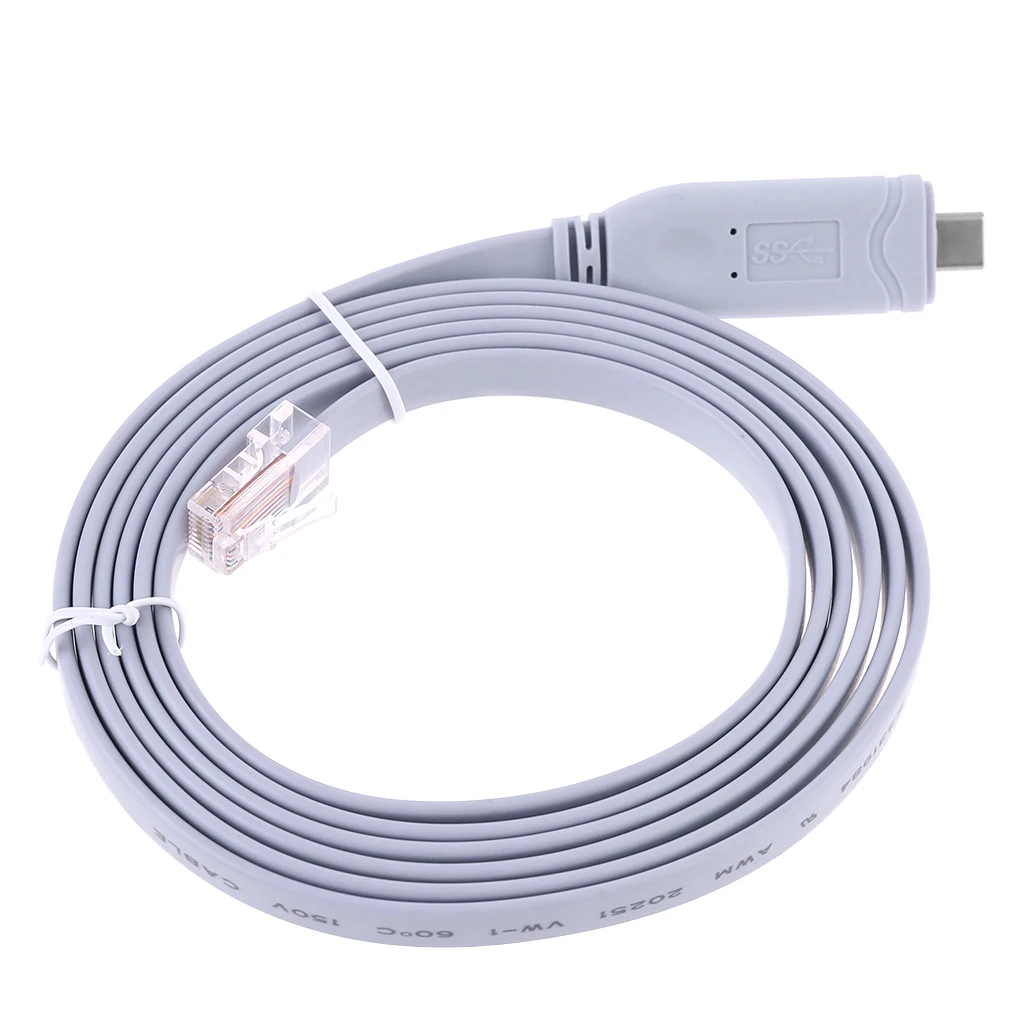 Deek-Robot 6ft FTDI usb type-C RS232 для RJ45 Кабель-адаптер для маршрутизатора Cisco huawei H3C