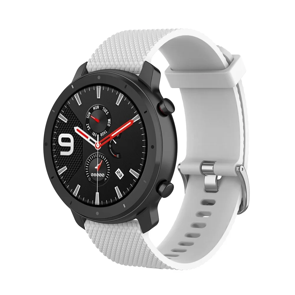 22 мм ремешок для часов Huami Amazfit GTR 47 мм ремешок Смарт-часы ремешок дышащие силиконовые полосы Мягкий ремень для huawei watch GT 2