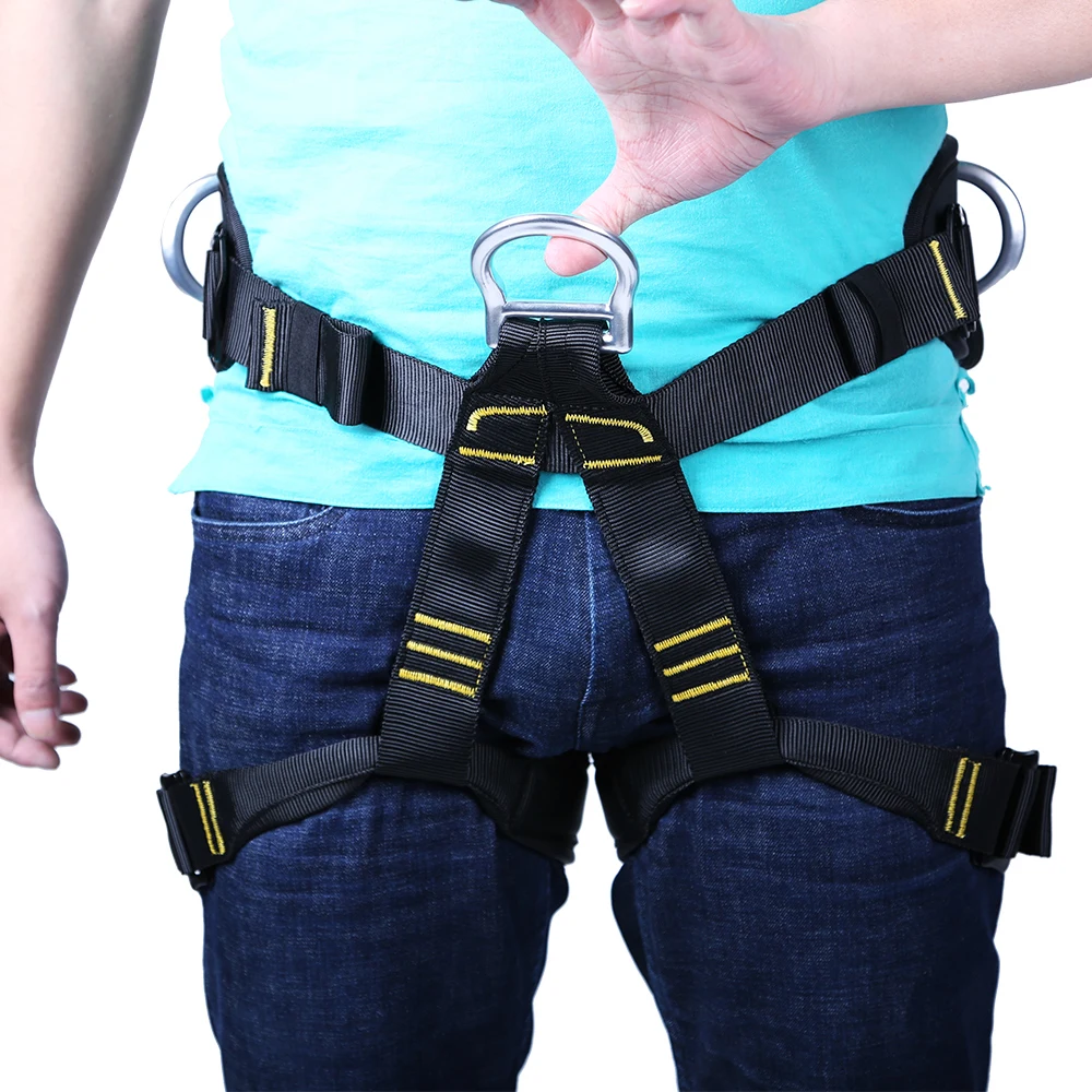 Rock Climbing Harness Tree Arborist Safety Sitting Belt Caving Abseiling Rigging Gear Equipment Mountaineering Tree Caving