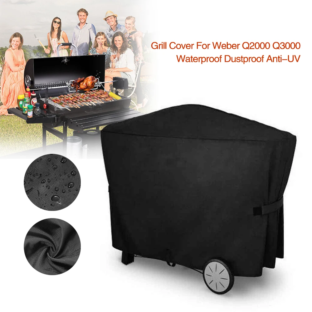 210D BBQ Full Length Grill Cover Waterproof Protector Dustproof for