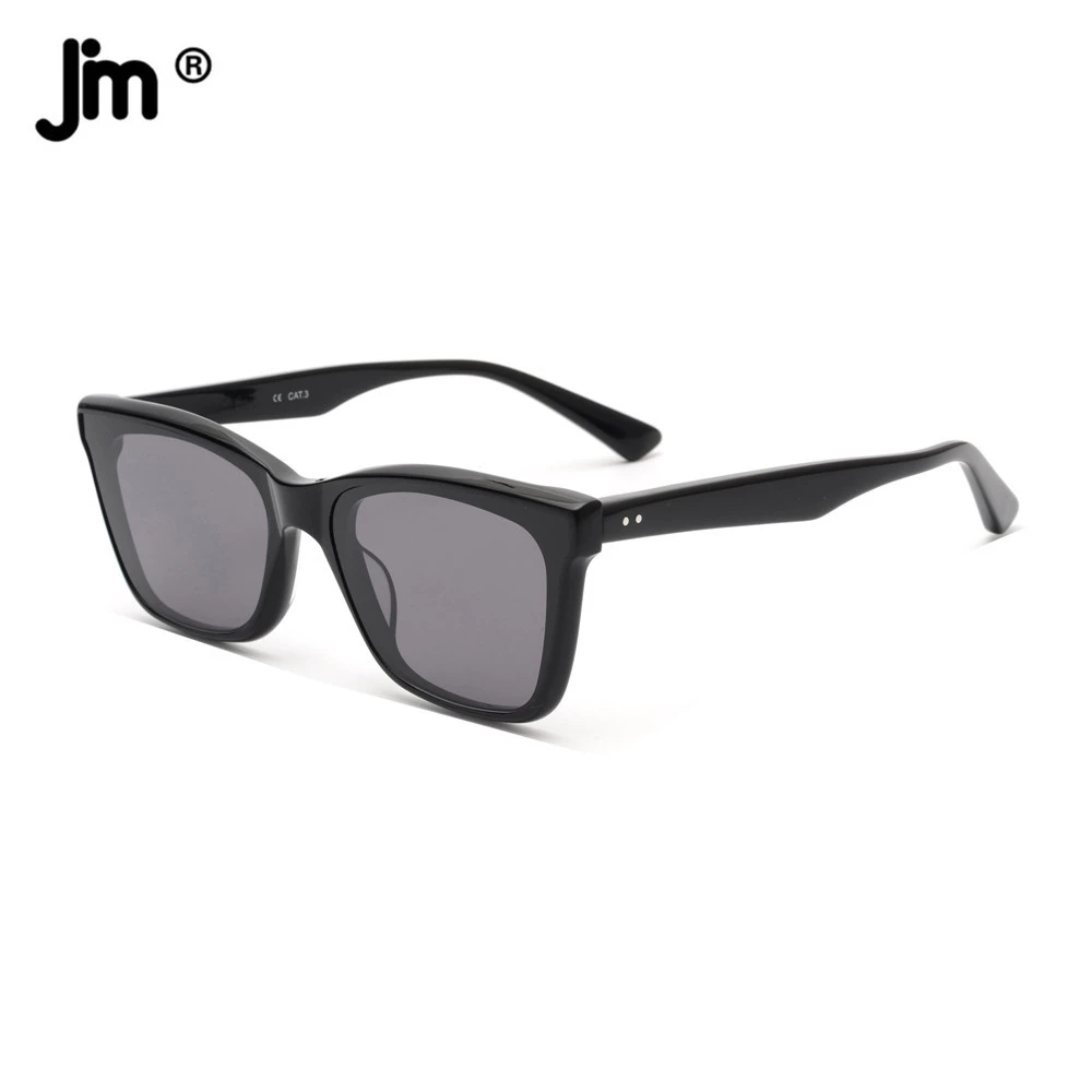 JM Acetate Frame Square Women Men Sunglasses Vintage Brand Designer Driving Sunglasses UV400 white sunglasses women