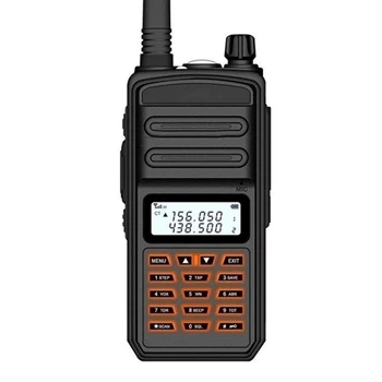 

For Outdoor Hunting Travel 1pc 18W Waterproof Dual Band VHF+UHF Two-way Walkie Talkie Portable Long Range Walkies Talkies