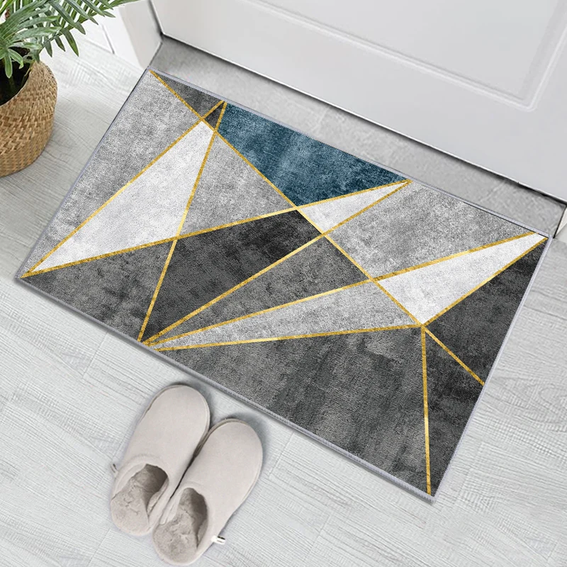 Geometric Entrance Door Mat Anti-slip Absorbent Carpet for Corridor Bath Mat Kitchen Hallway Rug Welcome Mats For Floor