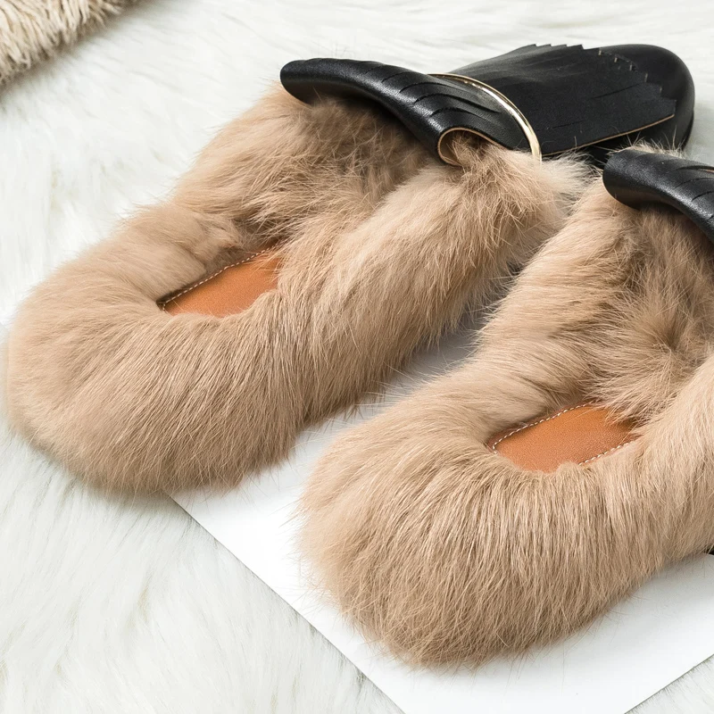 Lv Fur Slides Taobao