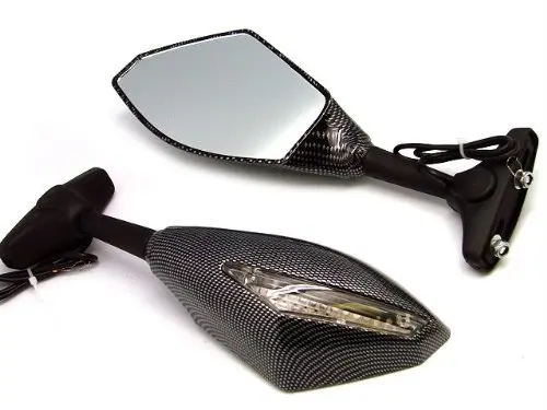 Универсальные Углеродные поворотные боковые зеркала заднего вида для Suzuki для Yamaha