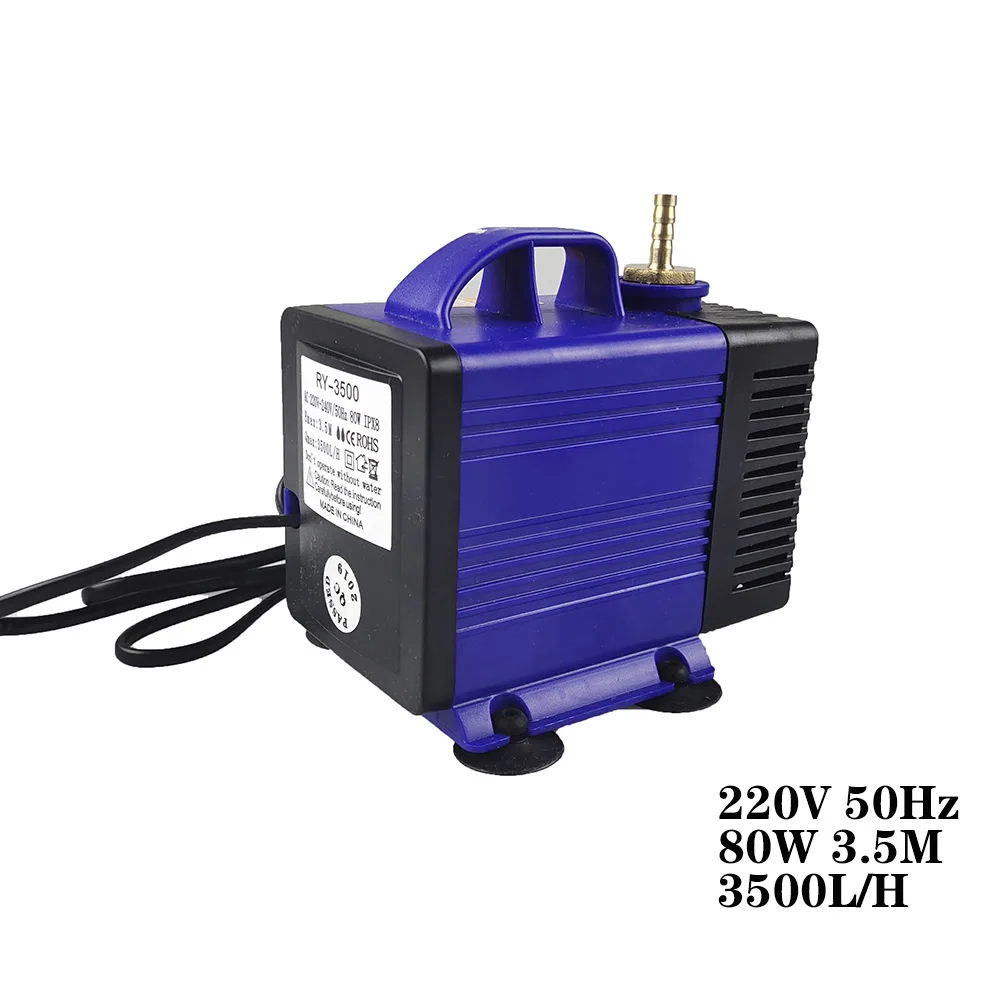 

Многофункциональный погружной насос 80 Вт 3,5 м 3500L/ч AC 220V вход Лазерная гравировальная и режущая машина гравировка машины шпинделя охлаждения