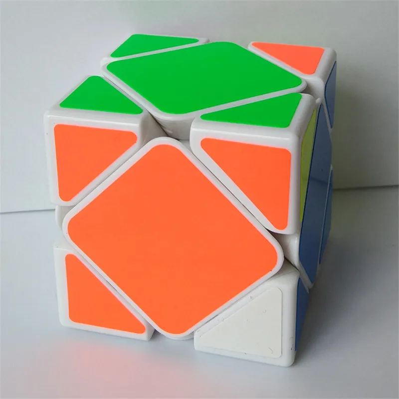 Shengshou Jiguang Skew Cube3x3 магический куб скоростные кубики Cubo Rubic магические Кирпичи Блок Головоломка подарок на год игрушки для детей