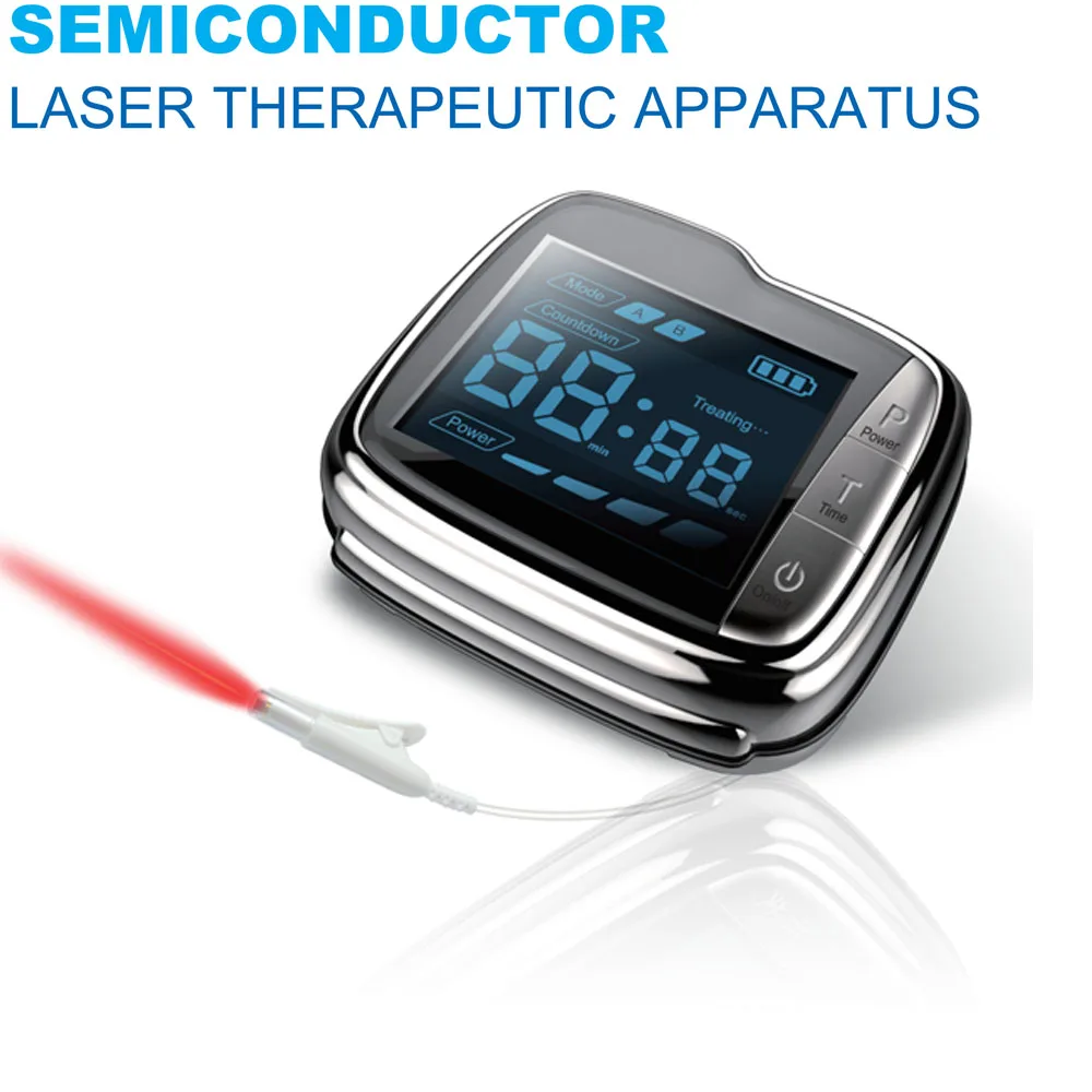 LASTEK SUPER 650nm Laser Therapeutic Wrist Watch For Blood Purification Cardiovascular disease Diabetes Cure