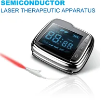 LASTEK Soft 3R Laser Treatment Instrument Wrist Watch Diabetes Hypertension High Blood Pressure+Body Pain relief Therapy Device