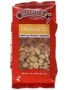 

Borges - Cacahuete Repelado Frito Y Salado. Bolsa Corn Seal 200 g - [Pack de 7]