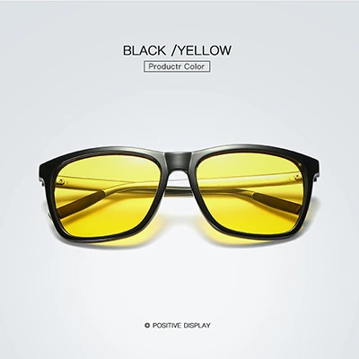 RBRARE Новые мужские и женские поляризованные солнцезащитные очки красочные модные солнечные очки классические ретро металлические очки мужские очки UV400 - Цвет линз: Black Yellow