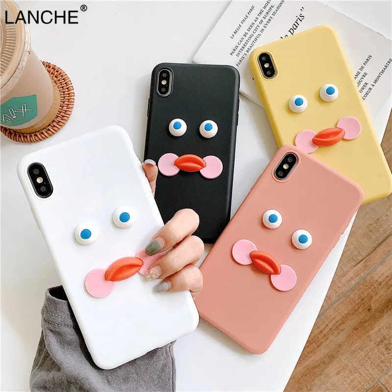 LANCHE для huawei P30 P20 mate 20 Lite 9 10 ProP10 Plus чехол на Honor 8 Pro мягкие чехлы из ТПУ с 3D утиным