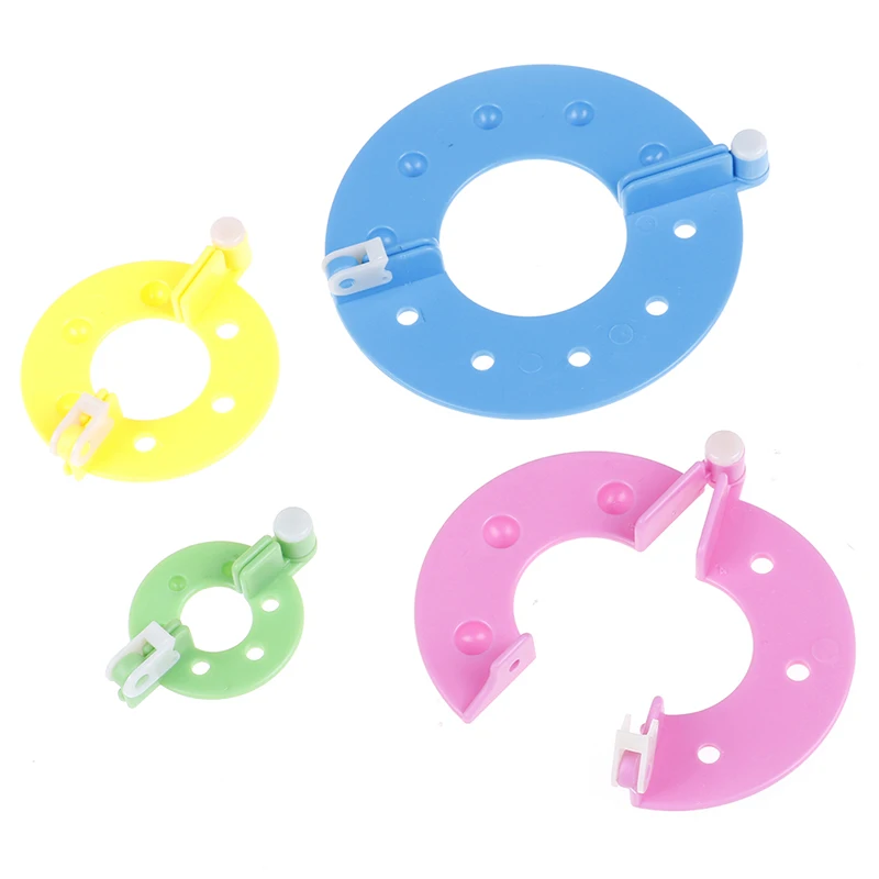 8pcs pompon manufacturer weaving craft making tool pompom maker hair ball ball making machine 4 sizes