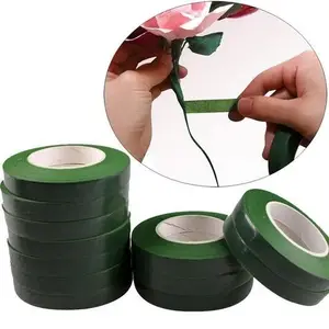 1PC Moderate Viscosity, No Residue Rolls Waterproof Green Florist Stem  Elastic Tape Floral Flower 12mm Tape - AliExpress