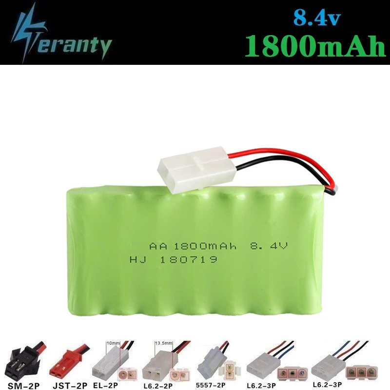 1800mah 8.4v Rechargeable Battery For Rc Toys Cars Tanks Train Truck Rc